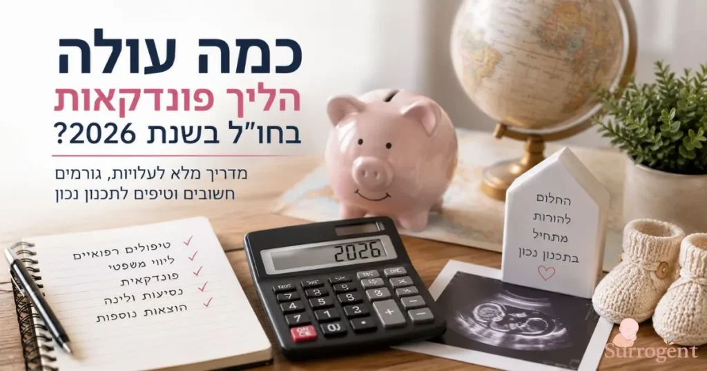כמה עולה הליך פונדקאות בחו"ל בשנת 2026?