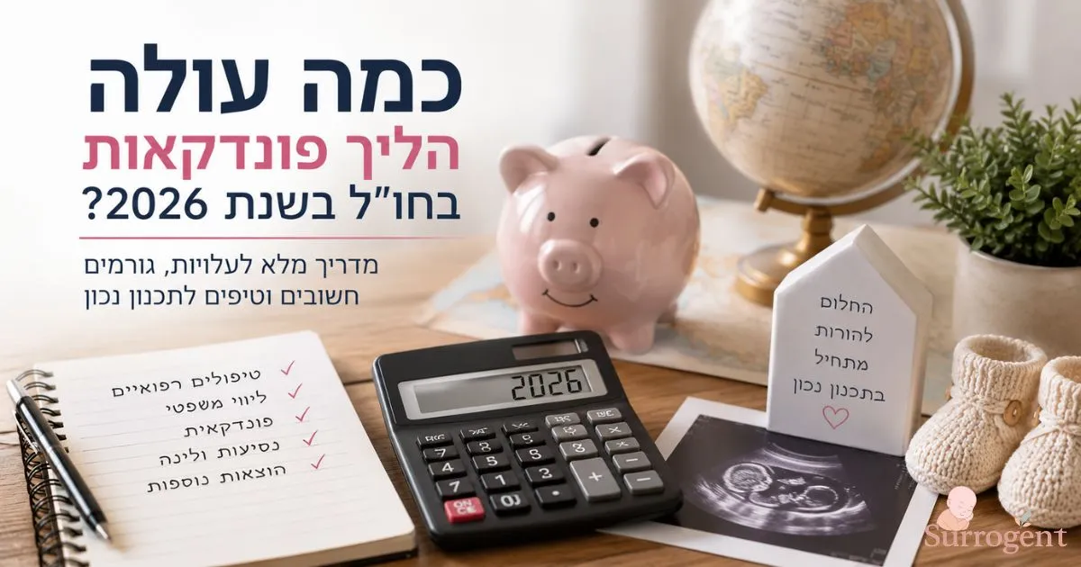 כמה עולה הליך פונדקאות בחו"ל בשנת 2026?